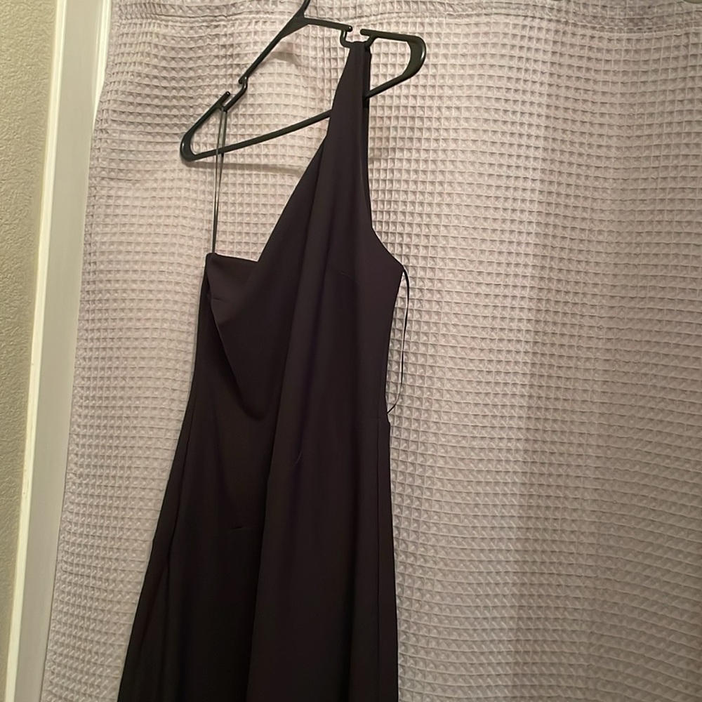 Abercrombie & fitch asymmetrical hem midi dress one shoulder - Picture 4 of 8